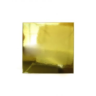 BANDEJA DISCO CUADRADO TORTA DORADO