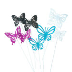 DECORACION MARIPOSAS/BRILLO (10P)