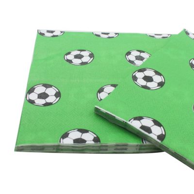 SERVILLETAS 33X33 VERDE/PELOTA