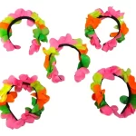 VINCHA FLORES HAWAIANA FLUO
