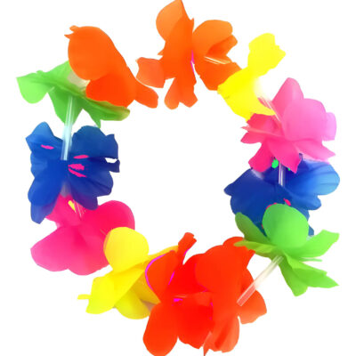 PULSERA FLORES HAWAIANA FLUO