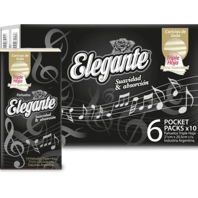 PAÑUELOS 6X12 UNIDADES ELEGANTE