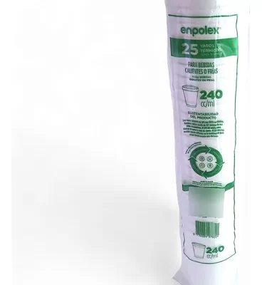 VASOS 240 CM X 25 UNID.