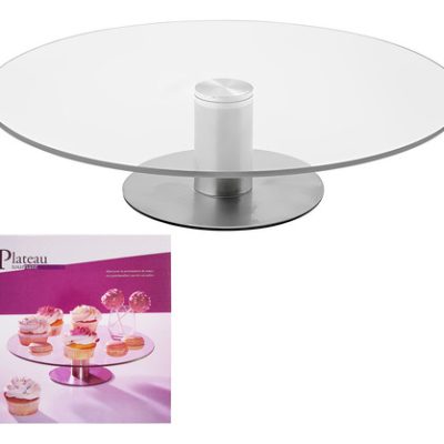 PLATO GIRATORIO DE TORTAS 25 CM ALTO