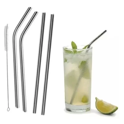 SORBETE DE ACERO INOX. + CEPILLO LIMPIADOR