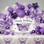 SET GUIRNALDA GLOBOS MARIPOSAS