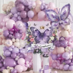 SET GUIRNALDA GLOBOS MARIPOSAS