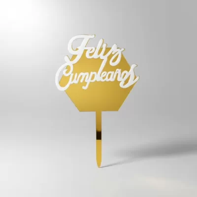 TOPPER FELIZ CUMPLEAÑOS