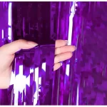 CORTINA LLUVIA VIOLETA METALIZADA