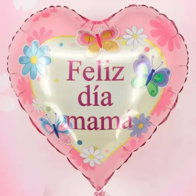 GLOBO CORAZON FELIZ DIA MAMA