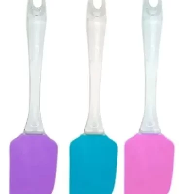 ESPATULA DE SILICONA 20 CM MANGO CRISTAL