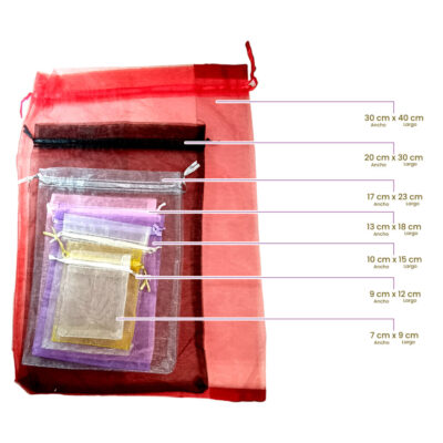 BOLSAS DE ORGANZA 20X30
