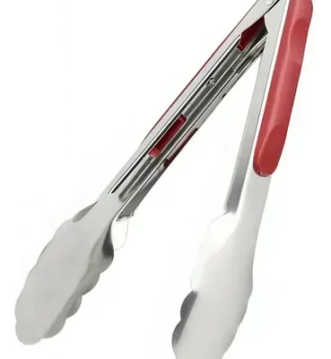 PINZA ACERO INOX. MANGO PLASTICO