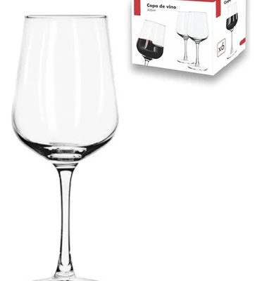 COPA DE VINO 435 ML. CAJA X 6