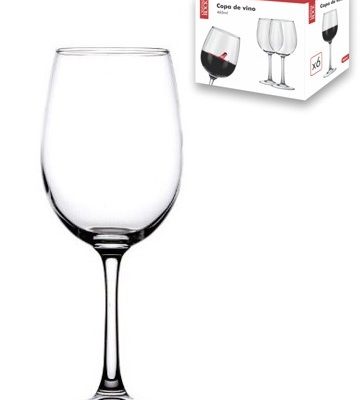 COPA DE VINO 465 ML X 6 UNID.