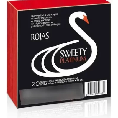 SERVILLETAS 33X32 ROJAS