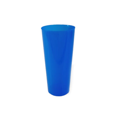VASOS TRAGO LARGOX10U (AZUL)
