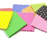 SERVILLETAS 33X33 LUNARES AMARILLO