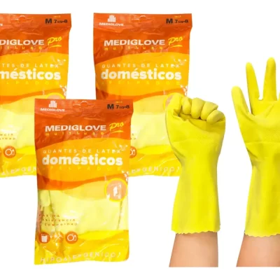 GUANTES DOMESTICOS AFELPADOS (L)