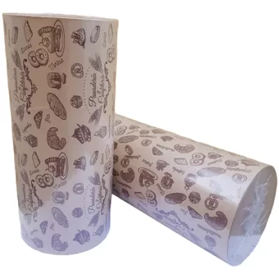 ROLLO PAPEL IMPRESO PANADERIA KRAFT.